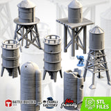 Silos & Storage Tanks (STL FILES)