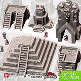 BUILDINGS IN THE JUNGLE (STL FILES)