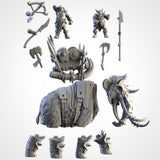 Ogres on Mammoth (STL FILES)
