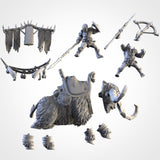 Ogres on Rock Aurochs (STL FILES)