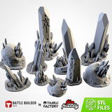 Glass Stones Terrain (STL FILES)