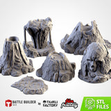 Volcanic Terrain (STL FILES)