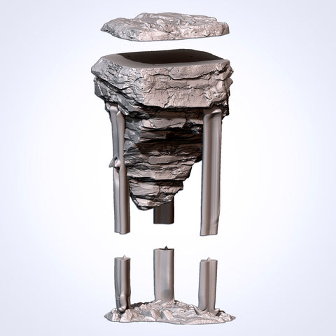 FLOATING ROCKS (STL FILES)