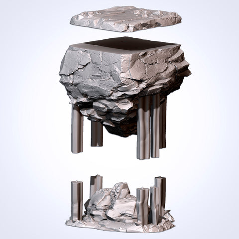 FLOATING ROCKS (STL FILES)