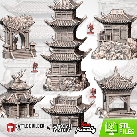 ORIENTAL BUILDINGS (STL FILES)